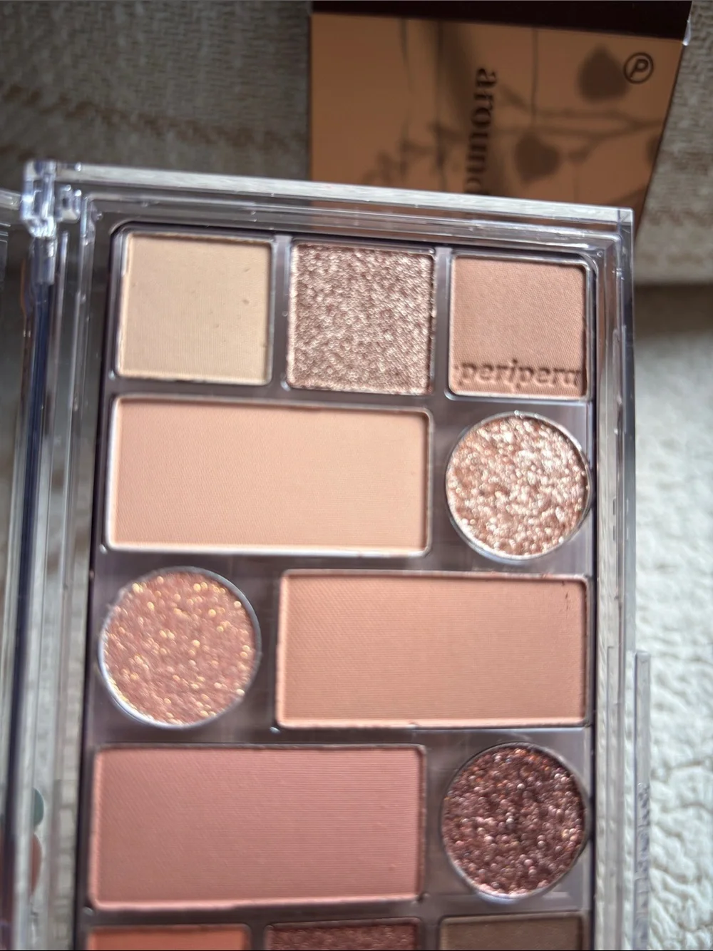 Peripera, K beauty, 01 Around Brown, Daily brown Neutral Warm Eyeshadow Palette